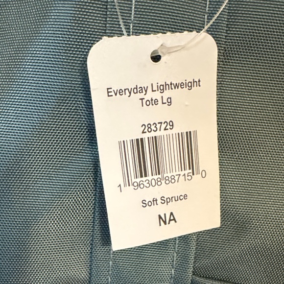 L.L.Bean Soft Spruce Large Lightweight Tote Bag - Picture 9 of 9